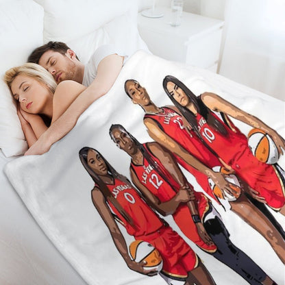 Las Vegas Aces Machine-washable Throw Blanket