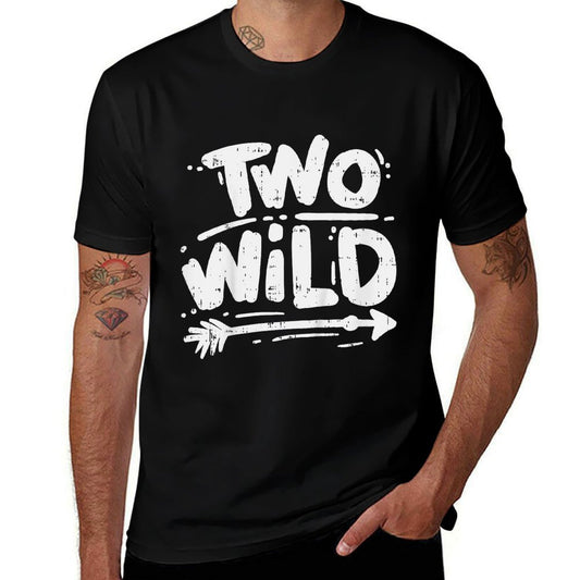 Kids Two Wild Funny Second 2nd Birthday Party Boys Girls Gift  Fade-proof Color T-Shirt