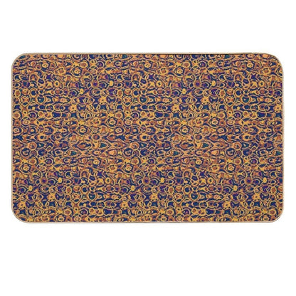 Copper Loops And Swirls Abstract  Pet-Safe Bath Mat