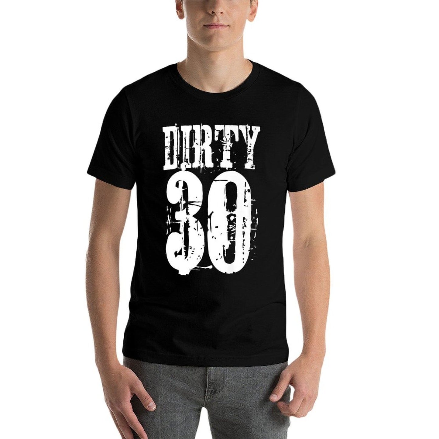 FUNNY DIRTY 30 Birthday Premium  Oversized Silhouette T-Shirt