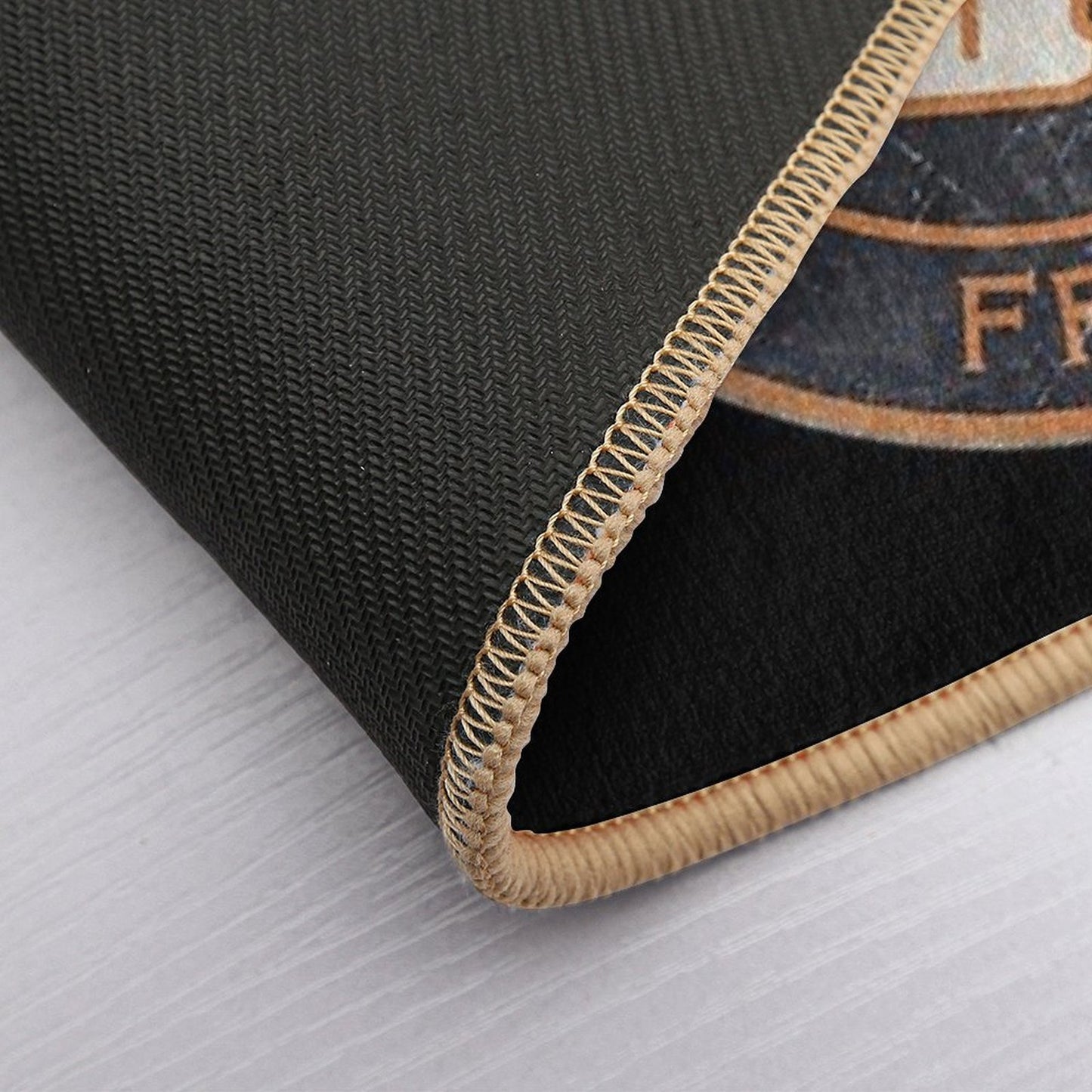 MOTOBÉCANE . Retro Badge  Absorbent Bath Mat