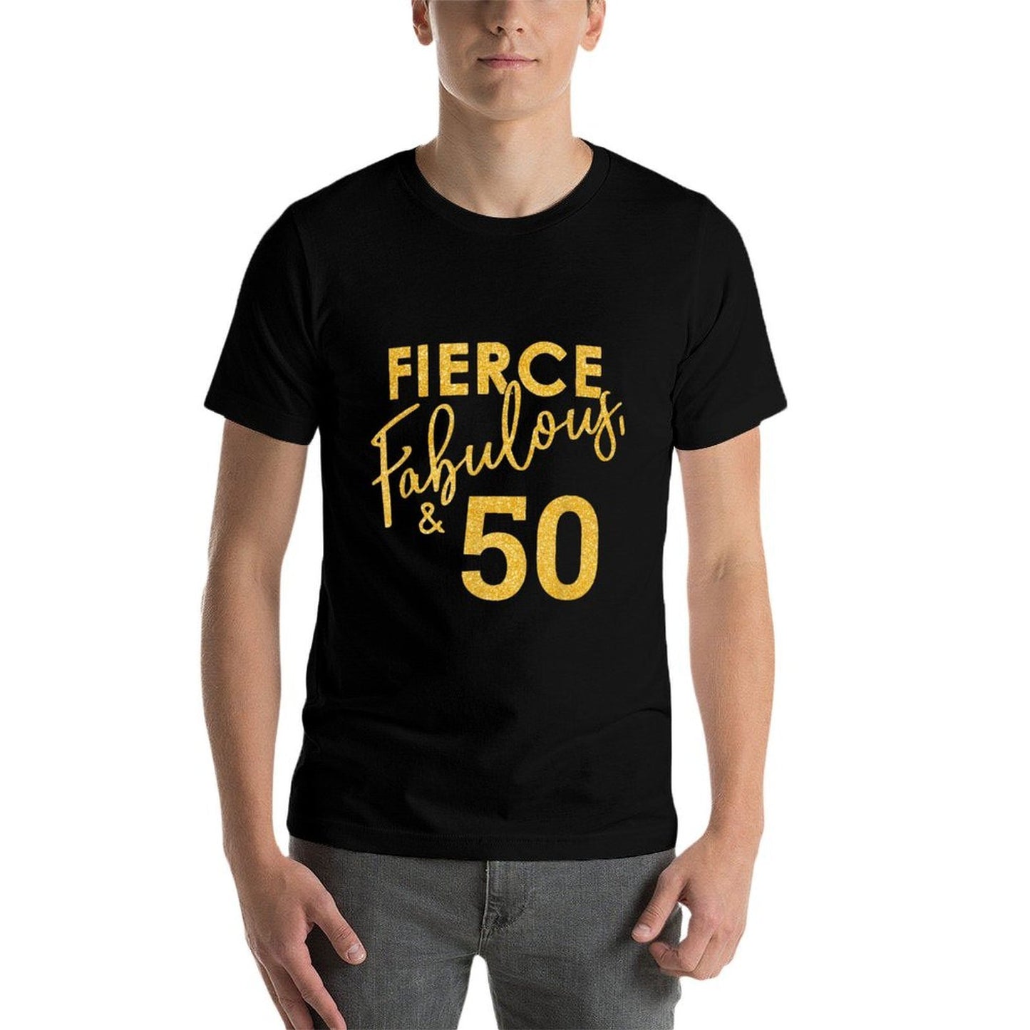 Fierce Fabulous And 50 Years Old 50th Birthday for Women  Durable T-Shirt