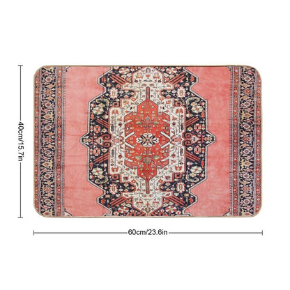 Silk Heriz Antique Persian Rug Print  Repositionable Bath Mat