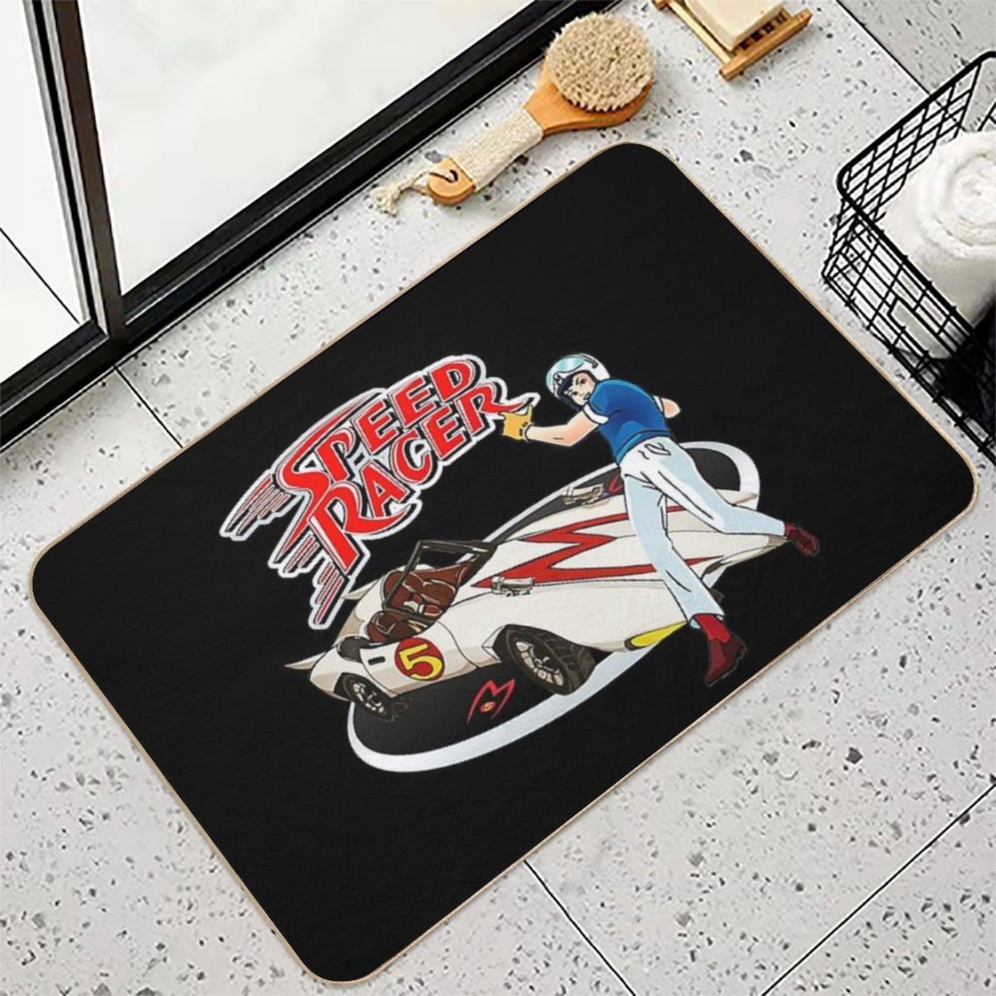 Speed Racer Go Speed Racer Go Go!!!  Long-Lasting Bath Mat