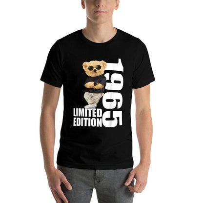 Limited Edition 1965 Bear Bears Birthday 1965 Vintage 1965  Slim-fit Cut T-Shirt