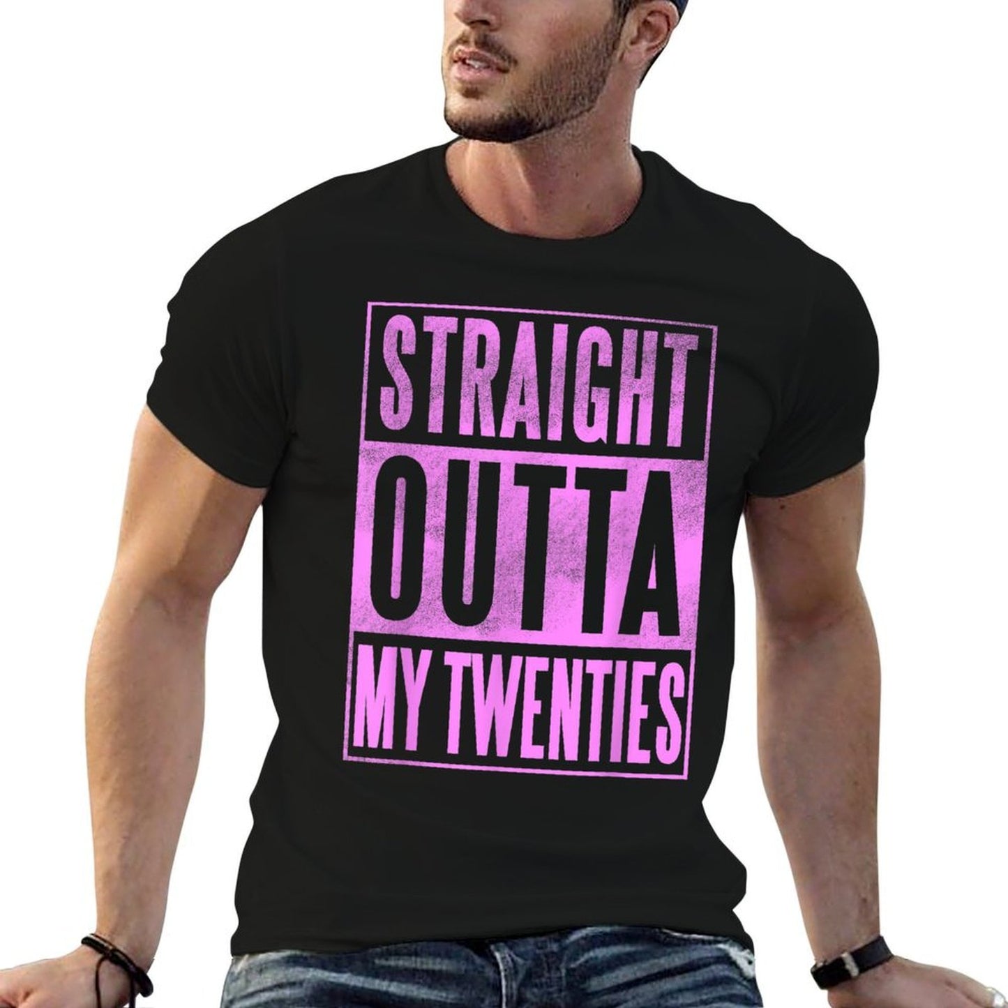 Thirtieth Birthday - Straight Outta My 20s 30th Pink  Eco-friendly Material T-Shirt