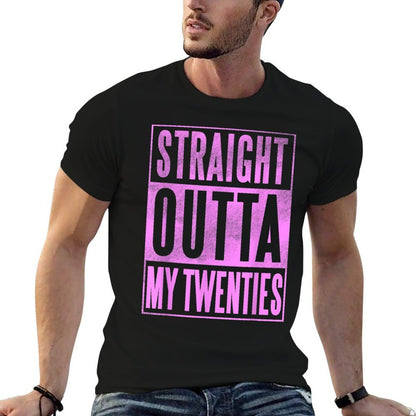 Thirtieth Birthday - Straight Outta My 20s 30th Pink  Eco-friendly Material T-Shirt