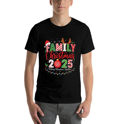 Family Christmas 2025 Pajamas Outfit Matching Xmas  Versatile T-Shirt