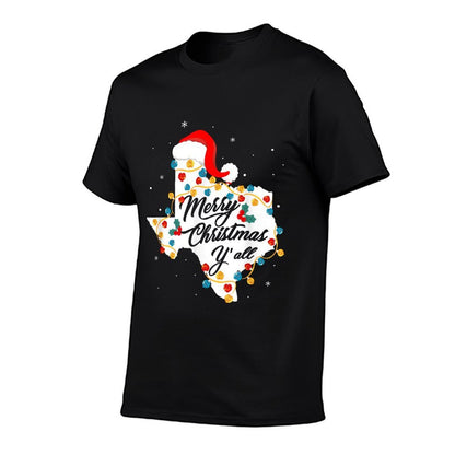 Merry Christmas YAll Texas State Texan Holiday Men Women  Graphic-printed T-Shirt