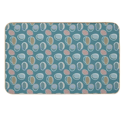 Seaglass Cocentric Circles  Eco-Friendly Bath Mat