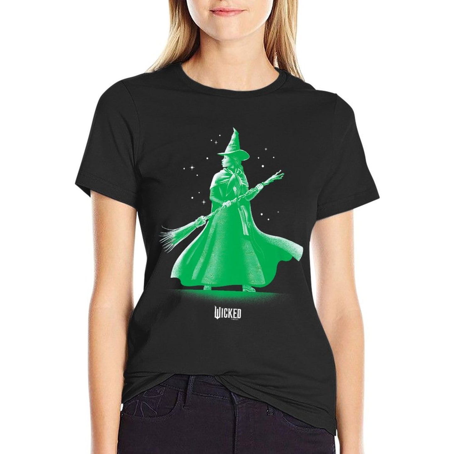Wicked Elphaba Pose Tonal Premium  Trendy Pattern T-Shirt
