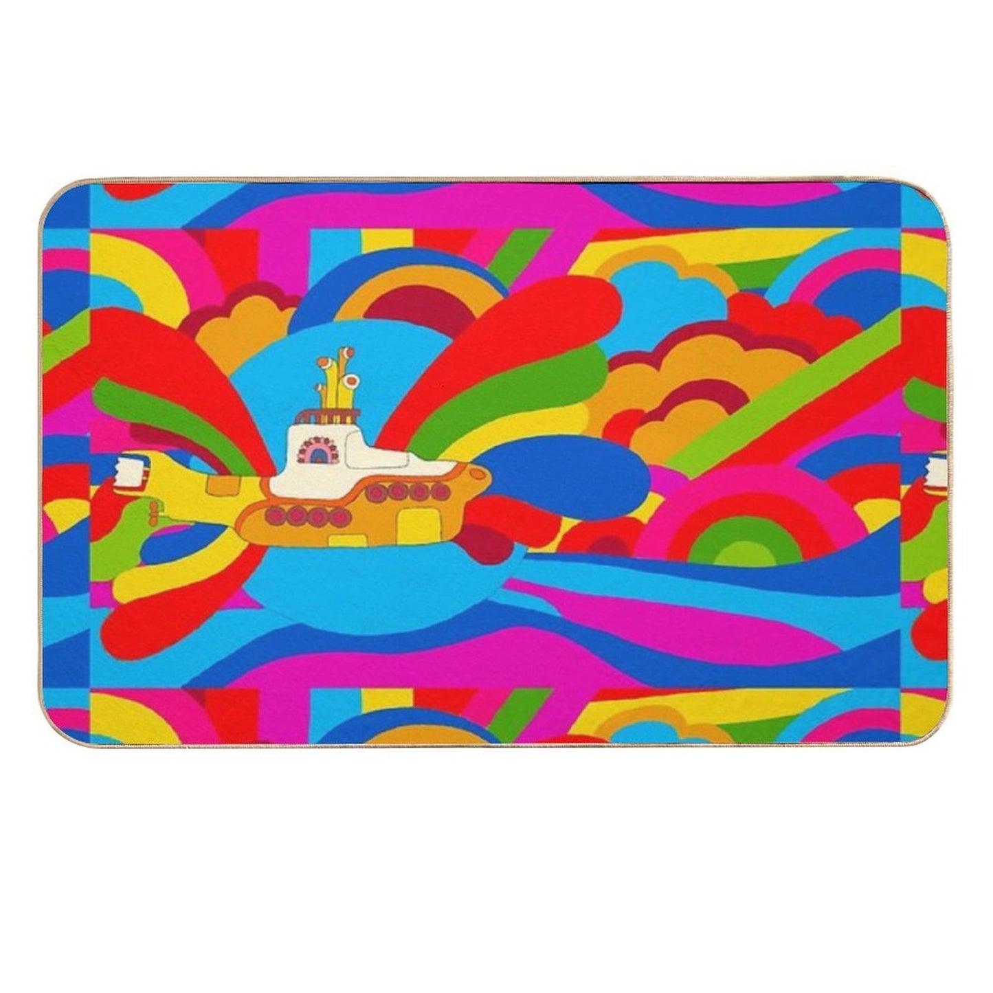 We All Live in A...  Dirt-Trapping Bath Mat