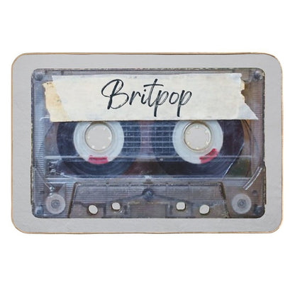Best of Britpop Music Songs Style Cassette Old School  Easy Maintenance Bath Mat