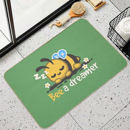 Bee A Dreamer  Fade-Resistant Bath Mat