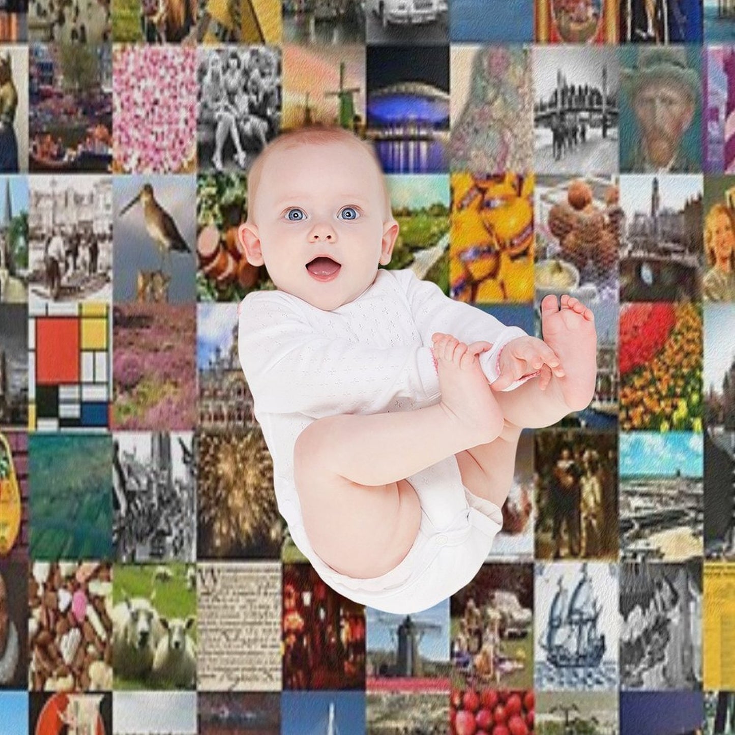 Typical Netherlands Collage of History And Holland Versatility Throw Blanket