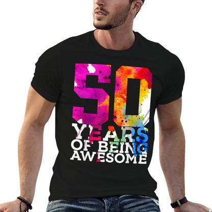 50 YEARS OF BEING AWESOME 50TH BIRTHDAY  Odor-resistant T-Shirt