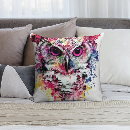 Owl Soft Decorative Cover Throw Pillow
