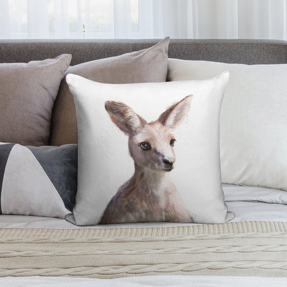 Little Kangaroo Soft Skin-Friendly Throw Pillow