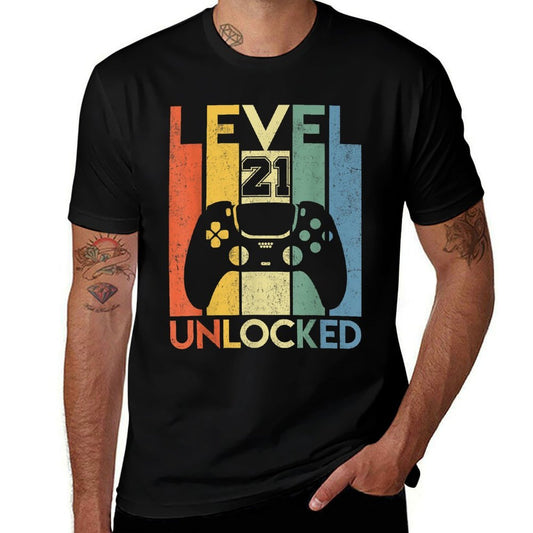 Level 21 Unlocked Birthday 21 Year Old Its My 21st Birthday  Slim-fit Cut T-Shirt