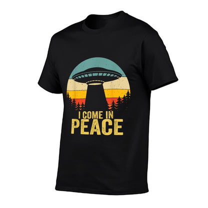 I Come In Peace Im Peace Matching Couples Alien  Quick-drying T-Shirt
