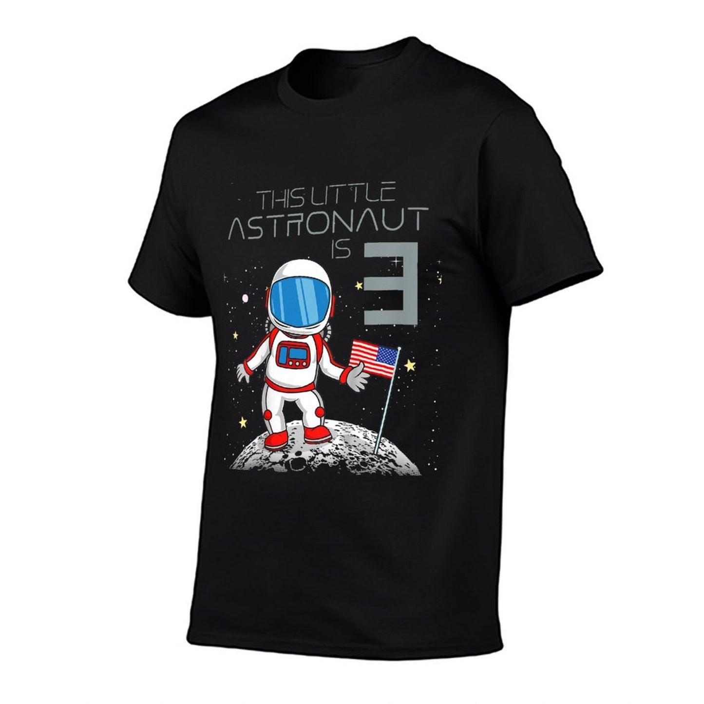 Kids 3rd Birthday Astronaut Boys Gift 3 Year Old Space Geek  Lightweight T-Shirt