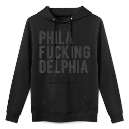 Funny Philly Collection Phila Fucking Delphia Philly AF Urban Hipster Meme Durable Construction Hoodie
