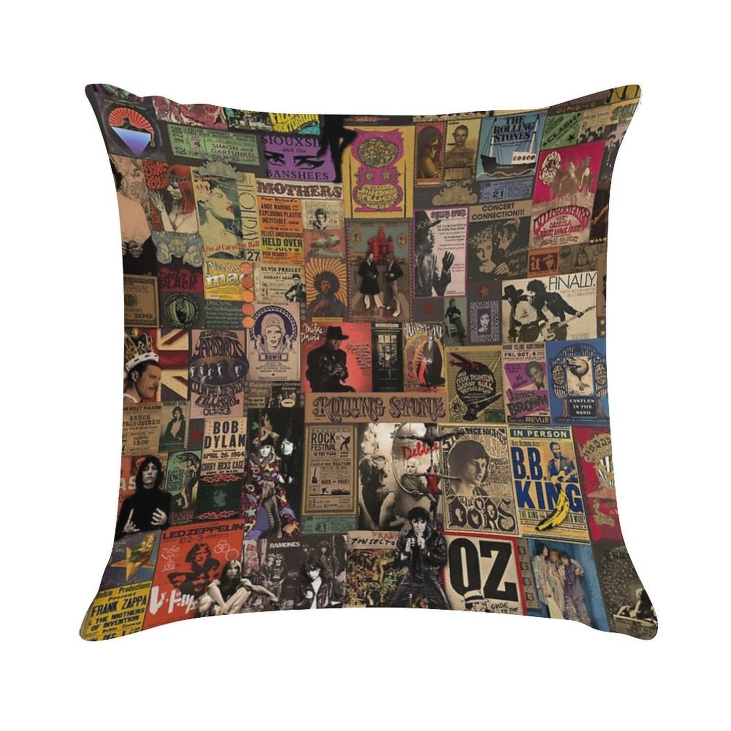 Rock N' Roll Stories II Soft Home Decor Throw Pillow