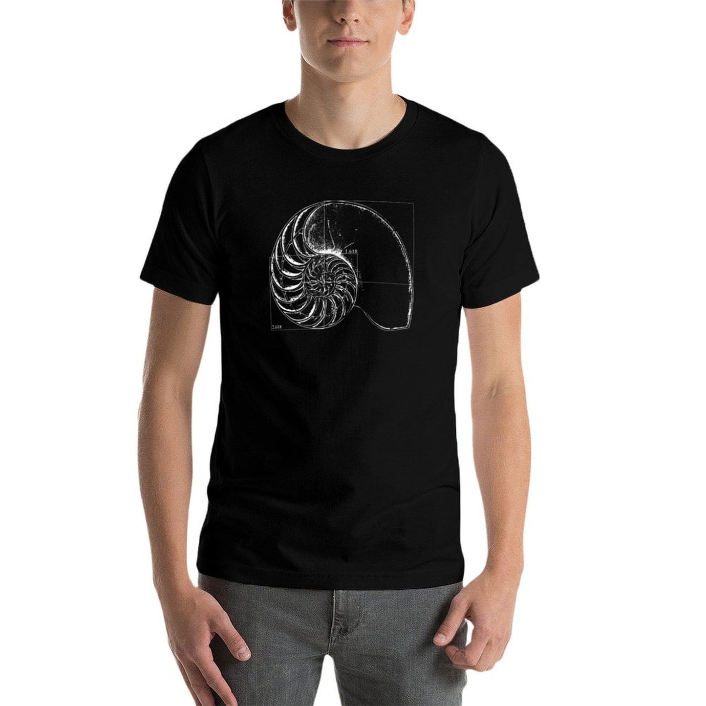 Fibonacci on A Nautilus Shell  Versatile T-Shirt