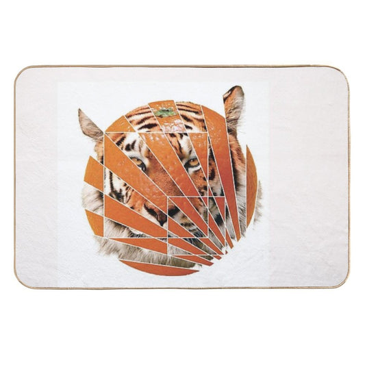 Orange Tiger °3  Non-Slip Bath Mat