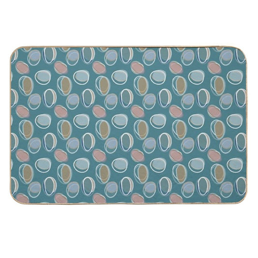 Seaglass Cocentric Circles  Eco-Friendly Bath Mat