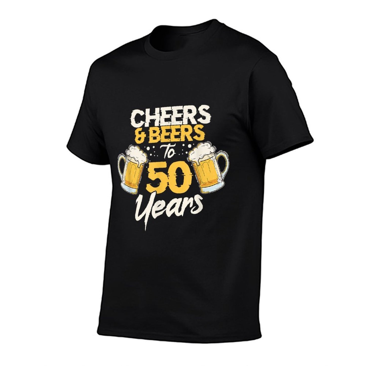 Cheers & Beers To 50 Years 50th Birthday Fifty Anniversary  Slim-fit Cut T-Shirt