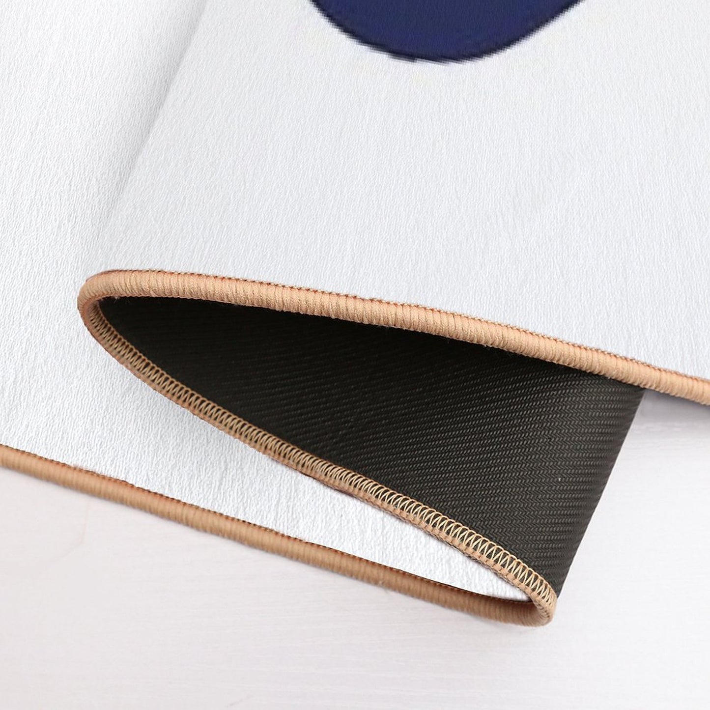 Dinosaur Feet  Dino Footprints  Navy Blue  Long-Lasting Bath Mat