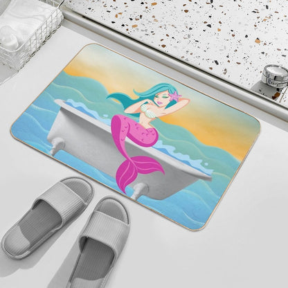 Mermaid in Bath  Pet-Safe Bath Mat