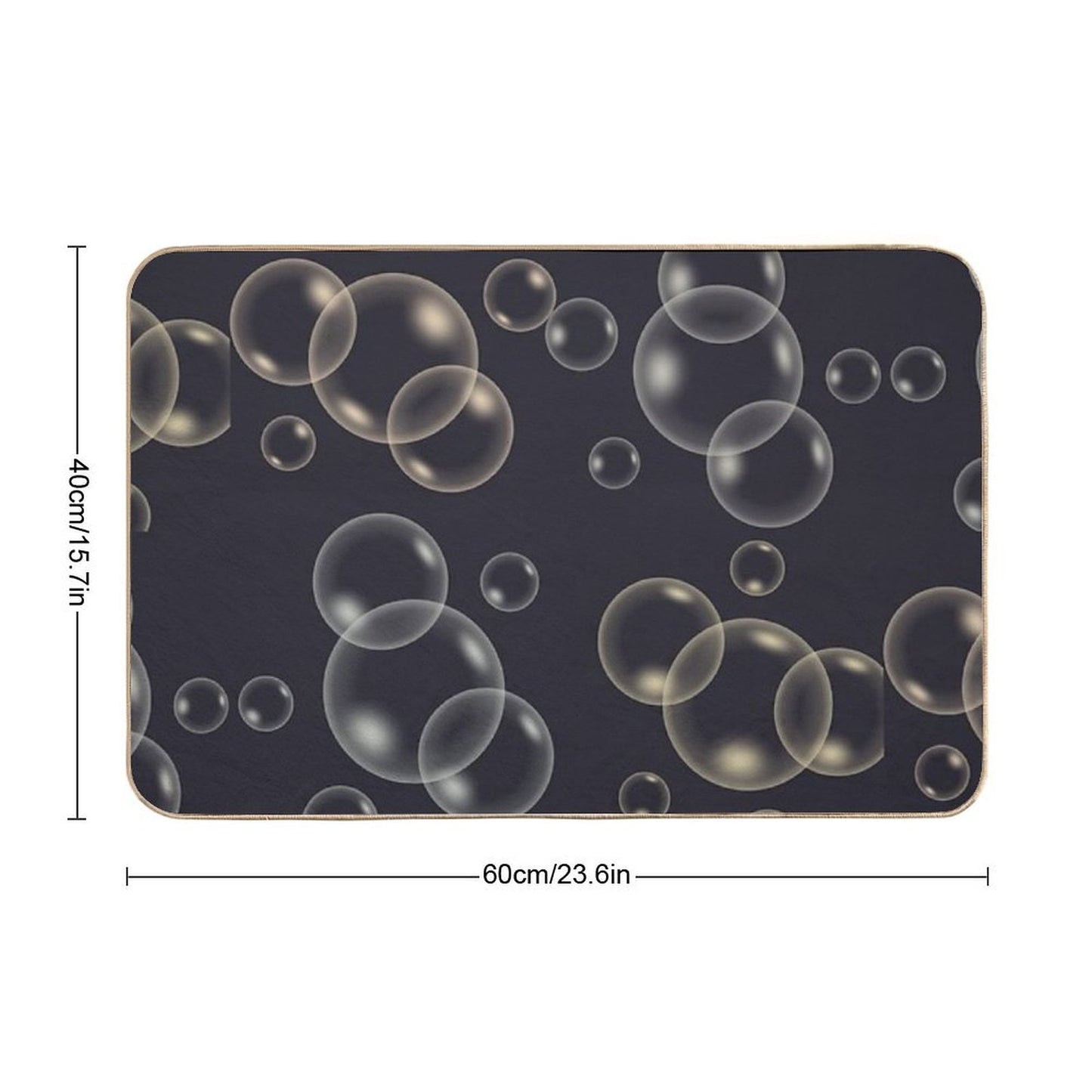 Bubbly  High-Traffic Bath Mat