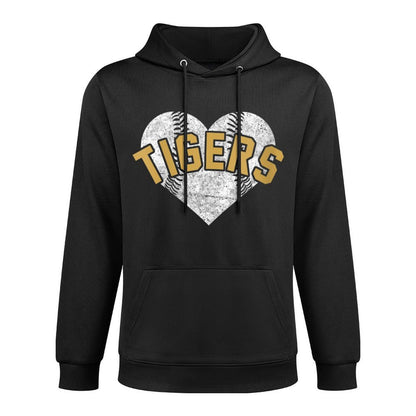 Womens Tigers Baseball Softball High School Team Mascot Mom Customizable Surface Hoodie