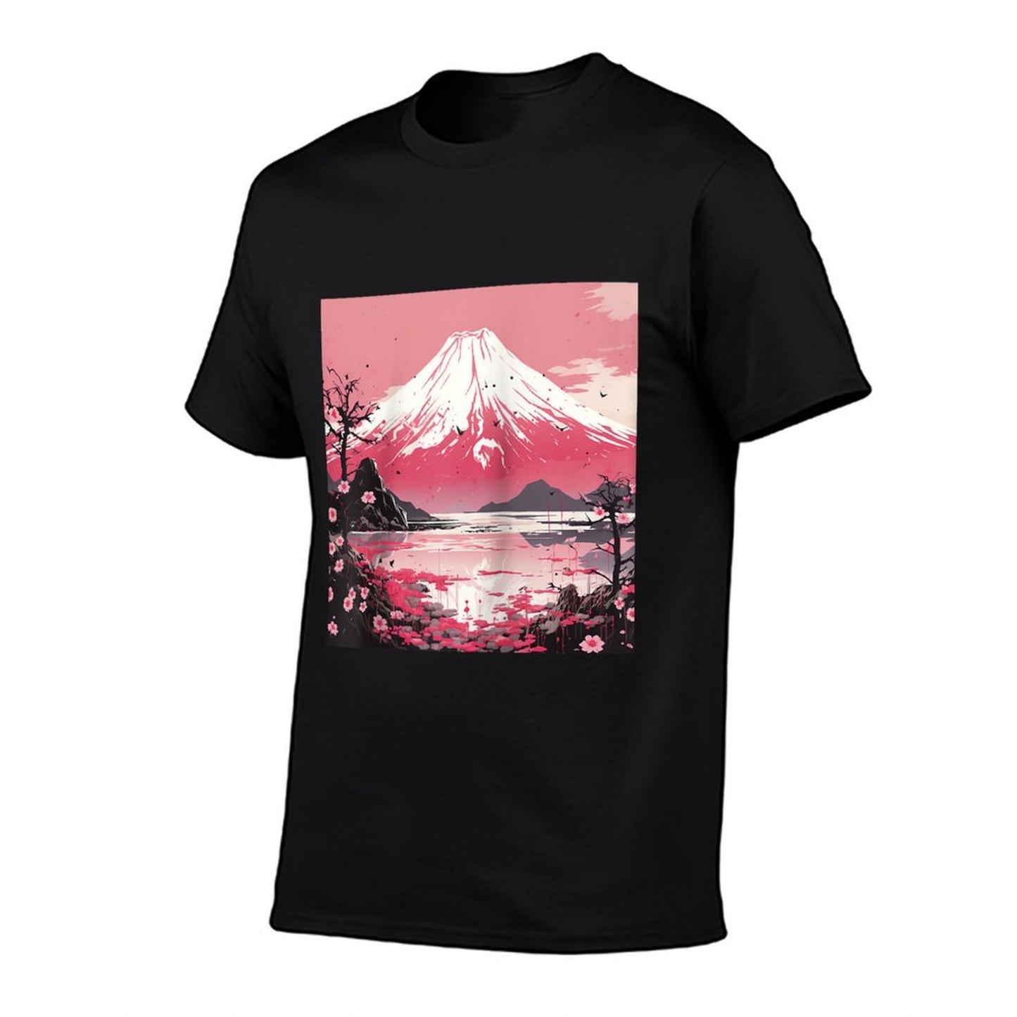 Nihon's Blossom Peaks Waterfall Symphony's Twilight Ballet Raglan Baseball  Cotton T-Shirt