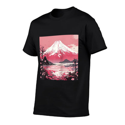 Nihon's Blossom Peaks Waterfall Symphony's Twilight Ballet Raglan Baseball  Cotton T-Shirt