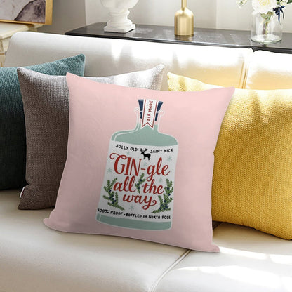 GIN-gle All The Way Soft Bedroom Essential Throw Pillow