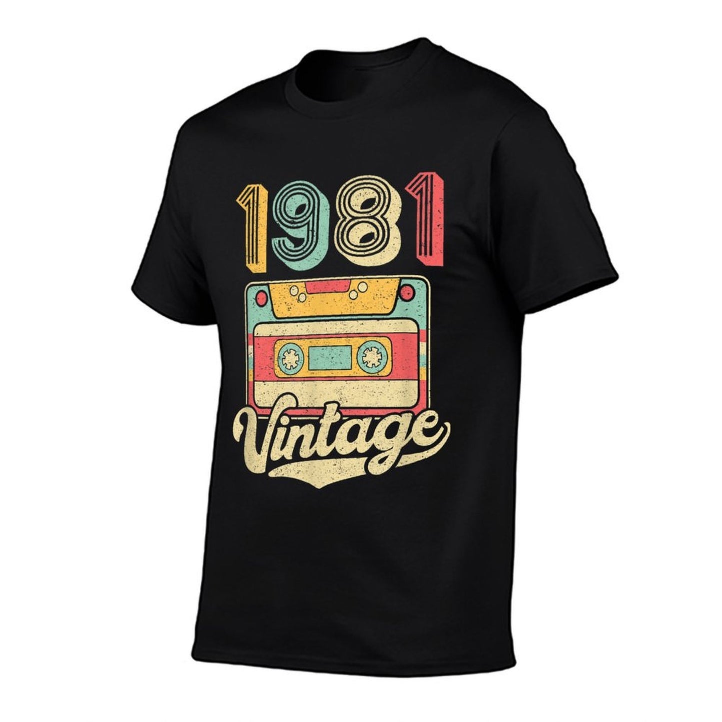 Vintage 1981 - 40 Years Old Gift - 40th Birthday  Heathered Texture T-Shirt