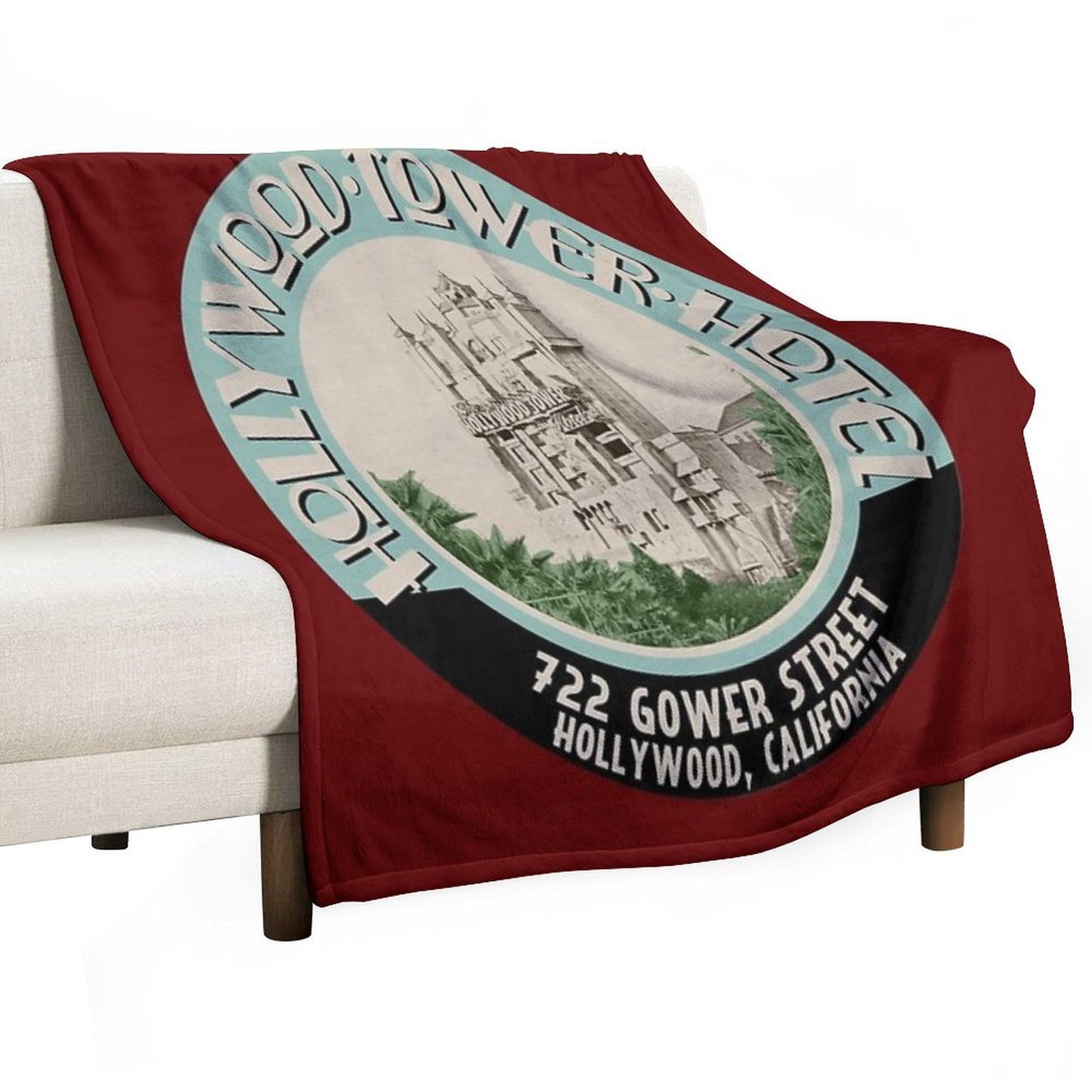 Hollywood Tower Multi-functional Throw Blanket