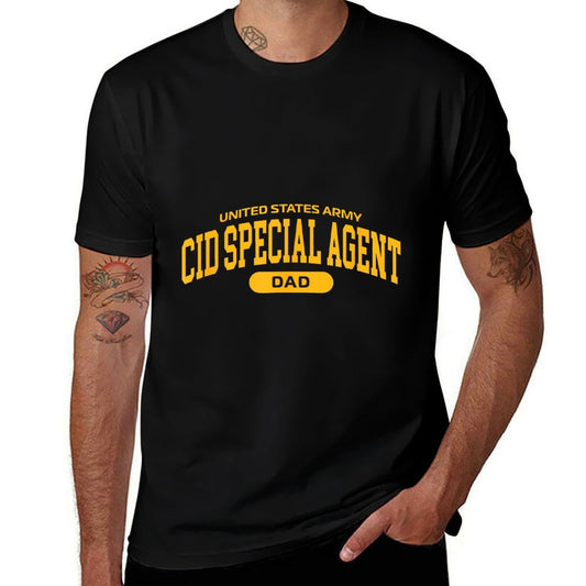 Proud Army CID Special Agent Dad  Summer-ready Fabric T-Shirt
