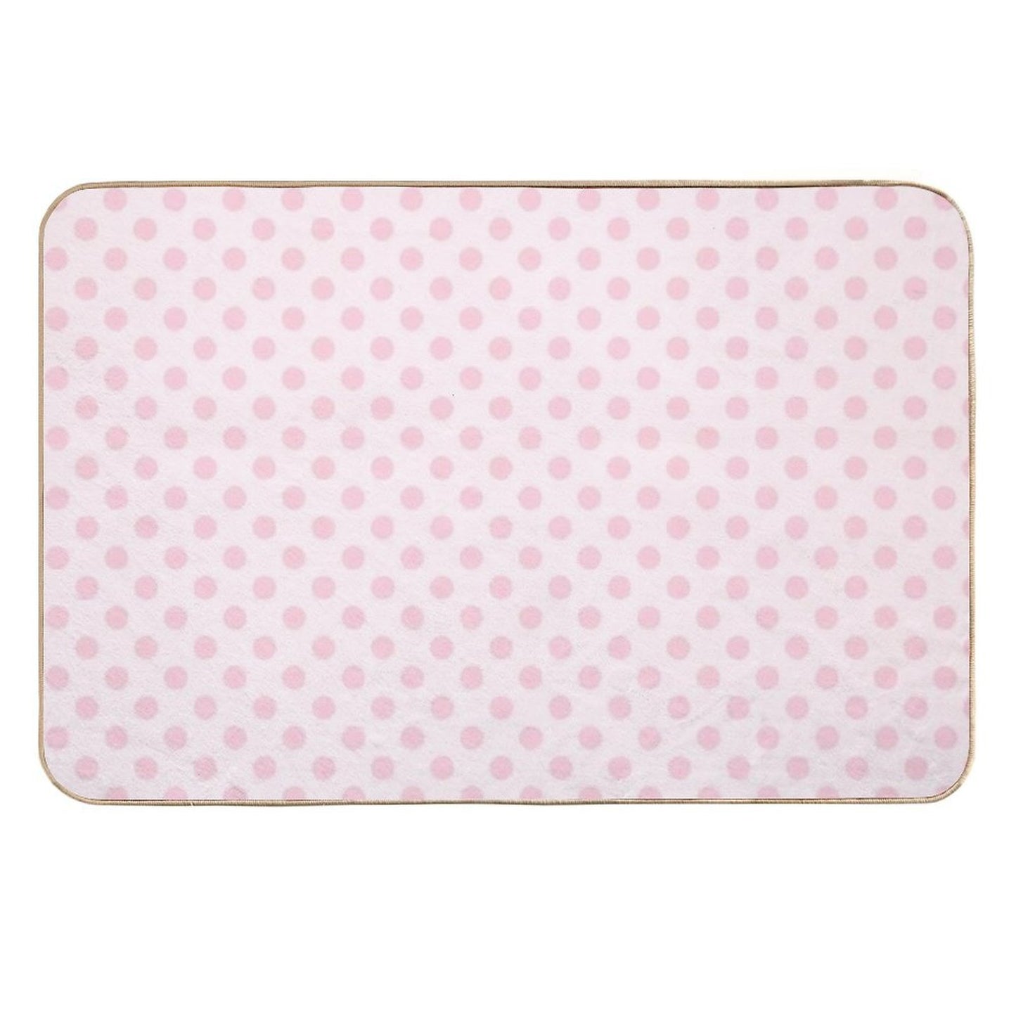 Pink Polka Dots on Soft Pink Background  Slip-Resistant Bath Mat