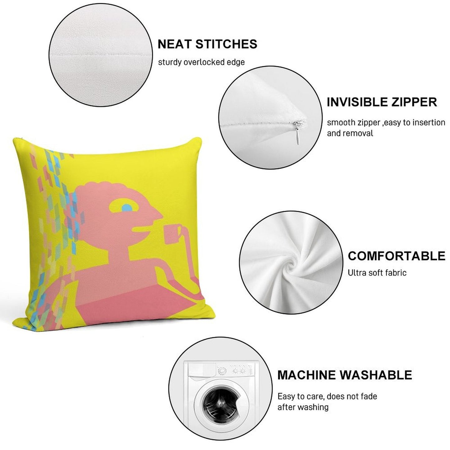 PRISMO THE WISH MASTER Soft Fade-Resistant Throw Pillow