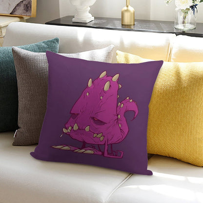 Monster-vector Soft Washable Throw Pillow