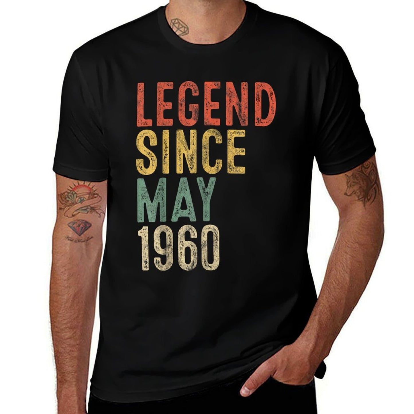 Legend 1960 65th Birthday Gifts for Men Women 65 Year Old  Tagless Design T-Shirt
