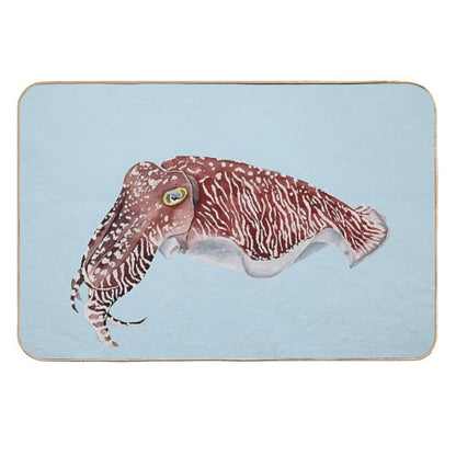 COMMON CUTTLEFISH-Sepia Officinalis  Repositionable Bath Mat