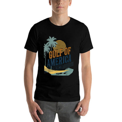 Retro Vintage Gulf Of USA America Est 2025 Gulf Mexico Soft T-Shirt