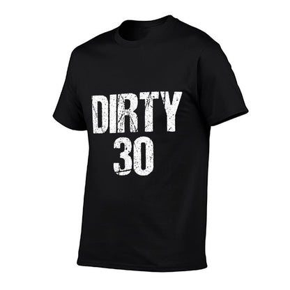 Dirty 30 30th Birthday Party 30 Year Old Tees Gift  Oversized Silhouette T-Shirt