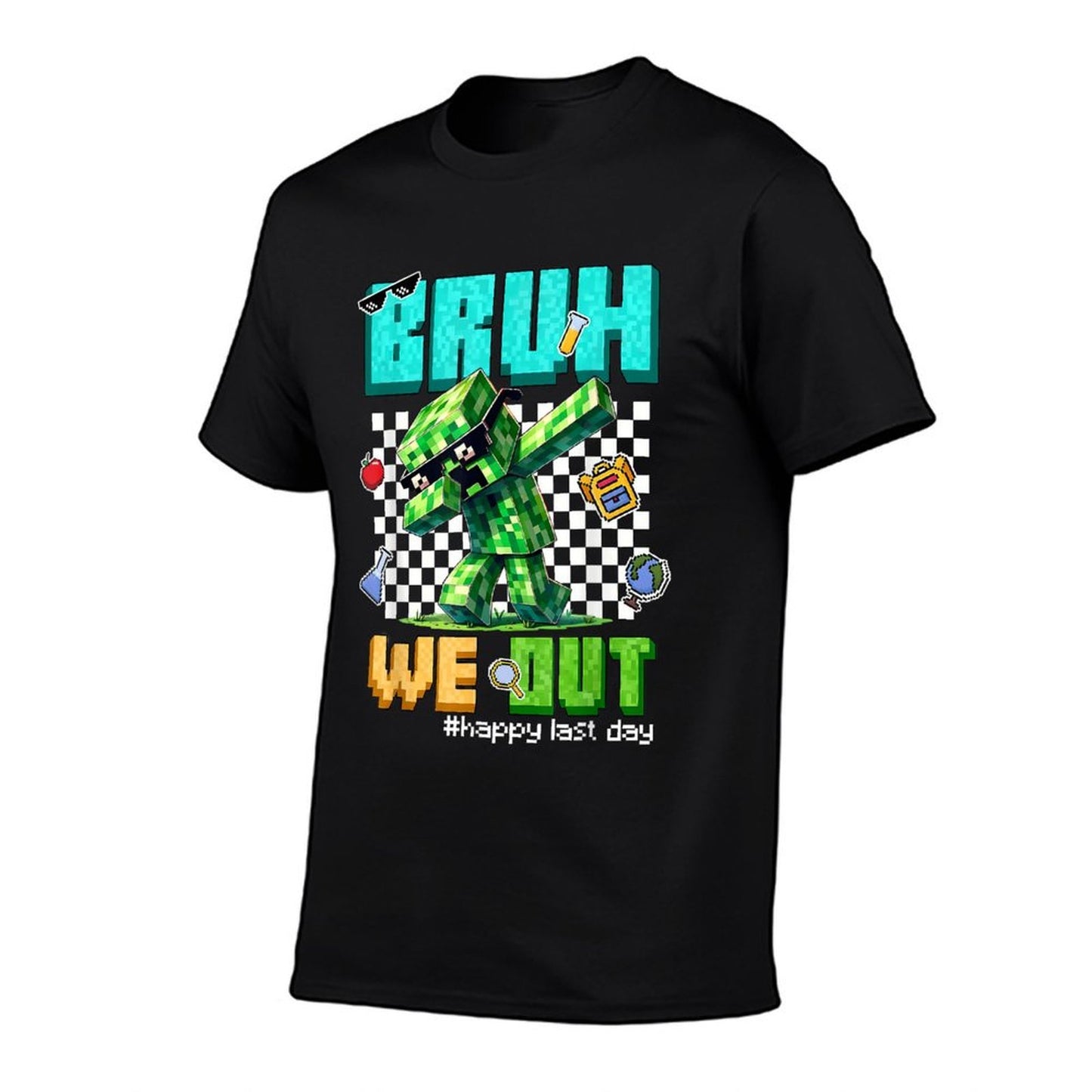 Bruh We Out Teacher Kids Last Day Of School Video Game Pixel  Affordable Price T-Shirt