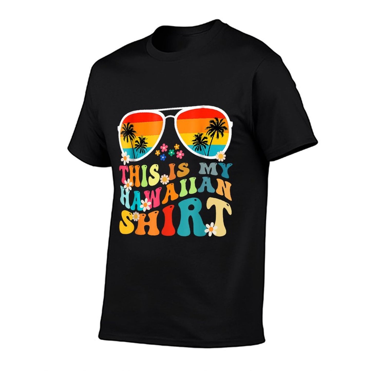 This Is My Hawaiian Tropical Luau Costume Party Hawaii  High-quality Stitching T-Shirt